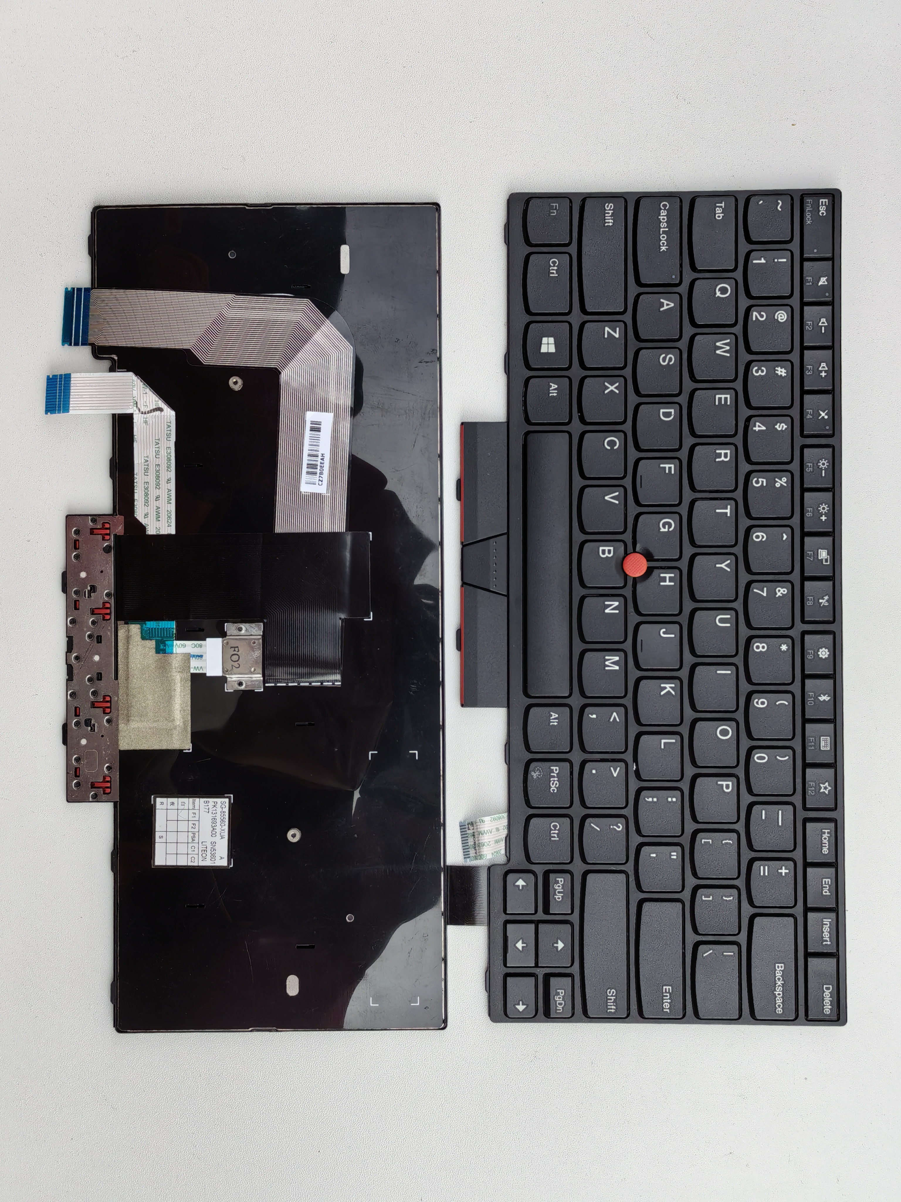 Picture of New Replacement Laptop Keyboard For IBM T470/T480/A475/A485 BLACK FRAME BLACK US Layout
